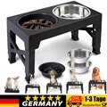 Hundenapf erhöht höhenverstellbar 2-in-1FutternapfSet mit Wassernapf&Fressnapf