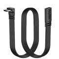 Kurzes 90 Grad USB Typ C 2.0 Flachkabel  PD 65W USB C 2.0 Schnellladekabel