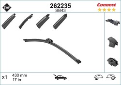 SWF Heckscheibenwischer Hinten für VW Multivan V (7HM, 7HN, 7HF, 7EF, 7EM, 7EN)