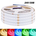 RGB/RGBW/RGBWW COB LED Streifen 12V 24V Dimmbar Stripe Band Keine Lichtpunkt DHL