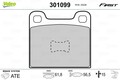 VALEO Bremsbelagsatz, Scheibenbremse 301099 für ALFA ROMEO AUDI BMW FORD