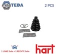 424 747 ACHSMANSCHETTE ANTRIEBSWELLE VORNE RECHT LINKS WHEEL SIDE HART 2PCS NEU