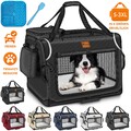 TRESKO® Hundebox faltbar Hunde Transportbox Auto Transporttasche Tragetasche Box