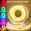 2m 5m COB LED Strip Streifen RGB RGBW RGBWW Stripe Dimmbar Band Leiste 12V 24V 