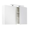 Badezimmermöbel Spiegelschrank 100cm weiß Badspiegel Badezimmerspiegel Badmöbel