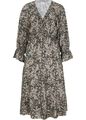 Kleid aus nachhaltiger Viskose Gr. 42 Taupe Damenkleid Freizeitkleid Dress Neu*