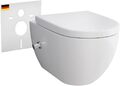 Dusch Toilette Spülrandloses Hänge WC mit Bidet Wand WC mit Armatur und WC Sitz