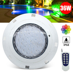 36W 360 LED RGB Schwimmbad Unterwasser Scheinwerfer Einbau Poollampe Beleuchtung