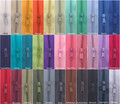 10m Reißverschluss endlos, Spirale 3mm + 30 Schieber/Zipper 33 Farben, Meterware
