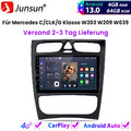 4+64GB 8Kern Autoradio Carplay GPS BT Für Mercedes C/CLK/G Klasse W203 W209 W639