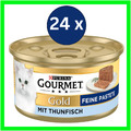 Gourmet Gold Feine Pastete Thunfisch von Purina 24 x 85 g Katzenfutter nass