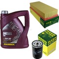 MANN-FILTER Inspektionspaket 5L MANNOL Diesel TDI 5W-30 für Audi 80 1.8 S 2.0