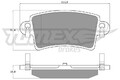 TOMEX Brakes Bremsbelagsatz, Scheibenbremse TX 13-52 für NISSAN OPEL RENAULT