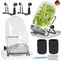 2x 1000ml Sprossenglas Set Keimglas Keimgerät Keimgläser Mit Abtropfschale Satz.