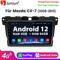 9" Autoradio 4G+64G Android12 Für Mazda CX-7 2008-2015 GPS Navi WIFI 2DIN BT DAB