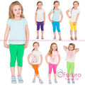Beschnittene Kinder 3/4 Baumwollleggings einfach Kinder Caprihose Alter 2 - 13