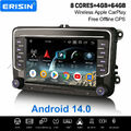 CarPlay Android 14 Autoradio Für VW Caddy Amarok Crafter T6 Polo Skoda Yeti Navi