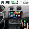 9" DAB+ 32G Android 13 Carplay Autoradio Für Seat Ibiza IV 6J 2009-13 GPS RDS BT