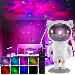 Astronaut Starry Galaxy Projector Night Light Lamp Space Nebula Star W/Remote