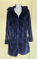 Morgenmantel Hausmantel Kuschel Jacke Gr. S/M Dunkelblau mit Reißverschluss