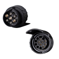 Anhänger Adapter 7 auf 13 polig 12V Anhängerkupplung Stecker AHK Kurzadapter PKW