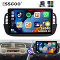 Für Fiat 500 2007-2015 Apple Carplay Autoradio GPS NAVI KAM WIFI Android 14 64GB