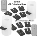 NEU LED Projektions Kerze Fernbedienung für Deko Weihnachten Gast Schmuck Kinder