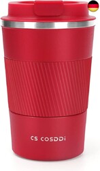 CS COSDDI Thermobecher- Isolierbecher, Edelstahl Travel Mug, 13oz/380ml Vakuum