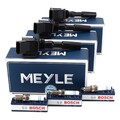 3x MEYLE Zündspule + 3x BOSCH Zündkerze für VW POLO 5 UP A1 8X IBIZA 4 1.0 TSI