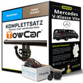 Für MERCEDES V Vito Typ W447 Anhängerkupplung abnehmbar +eSatz 13pol 06.14- kpl.
