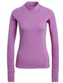 adidas Damen Warm Funktionsshirt Langarm Training Shirt Techfit Aeroready Gr.L
