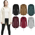 Urban Classics Ladies Sweat Parka Hoody Zip Jacke Känguru-Tasche Sweatjacke 