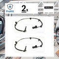 2x ORIGINAL® Triscan Sensor, Raddrehzahl Vorne, Links, Rechts passend für Opel