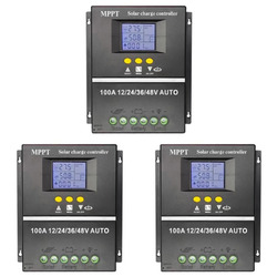 100A MPPT Solarladeregler Intelligenter Regler Dual USB für Solarpanel QDE