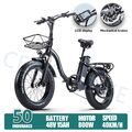 Elektrofahrrad 20 Zoll Fat Tire E Mountainbike 48V 15AH Akku Moped ebike 25km/h