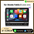 Android 13 Autoradio Für Skoda Fabia 2 2008-2013 GPS Navi BT WIFI Carplay DAB+
