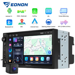 CAM+Android 13 Autoradio Navi Navigation Bluetooth Doppel 2 DIN Apple CarPlay 7"