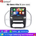 Carplay Android 13 Autoradio GPS Navi WIFI BT SWC DAB+ Für Benz Vito W447 14-22