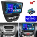 Für Peugeot 107 Toyota Aygo Citroen C1 4+64G Android 15 Autoradio GPS NAVI WIFI