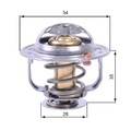 Gates Thermostat, Kühlmittel TH43880G1 für CHEVROLET OPEL