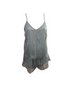 Twinsewt Pyjama Short Top hellblau rosa Spitze Gr. XS S NP 129,99 €