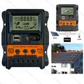 30A PWM Solarladeregler Solarpanel Batterieregler Dual USB LCD Display 12V/24V