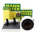 MANN Filterset 4-tlg für AUDI A4 (8K B8) A5 (8T 8F) Q5 (8RB) 2.0 TDI 136-190 PS