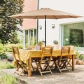 Sonnenschirm Marktschirm Gartenschirm Terrassenschirm mit Kurbel 3 M Taupe