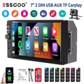 Autoradio Kamera Carplay 2 DIN 7" Android Auto BT USB AUX-Eingang TF-Karte FM EQ