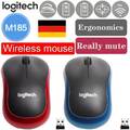 M185 Logitech Maus Wireless Schnurlos Mouse Kabellos Funk + USB Empfänger DE