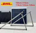 PV Halterung bis 130cm Solarpanel Solarmodul 0°-60° Aufständerung Photovoltaik