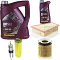 Motor-Öl 6L MANNOL Diesel TDI 5W-30+MANN-FILTER Filterpaket für BMW X1 E84 28i