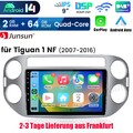 Für VW Tiguan 5N 2007-2016 2+64G Android14 Carplay 9"Autoradio GPS Navi WIFI DAB
