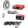 2 Brembo Bremsscheiben Ø288mm + Beläge vorne passend für VW Polo 5 Skoda Fabia 2
